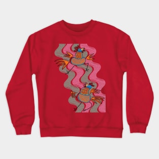 Roosters dance night Crewneck Sweatshirt